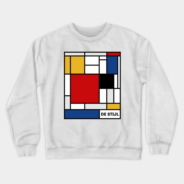 De Stijl Color Blocks Crewneck Sweatshirt by marieltoigo